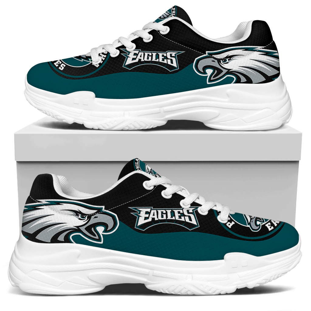 Men's Philadelphia Eagles Edition Chunky Sneakers With Line 002
